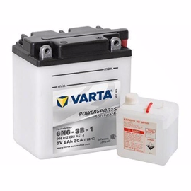 MC batteri Varta 006012 6 volt 6 Ah (+pol til venstre)